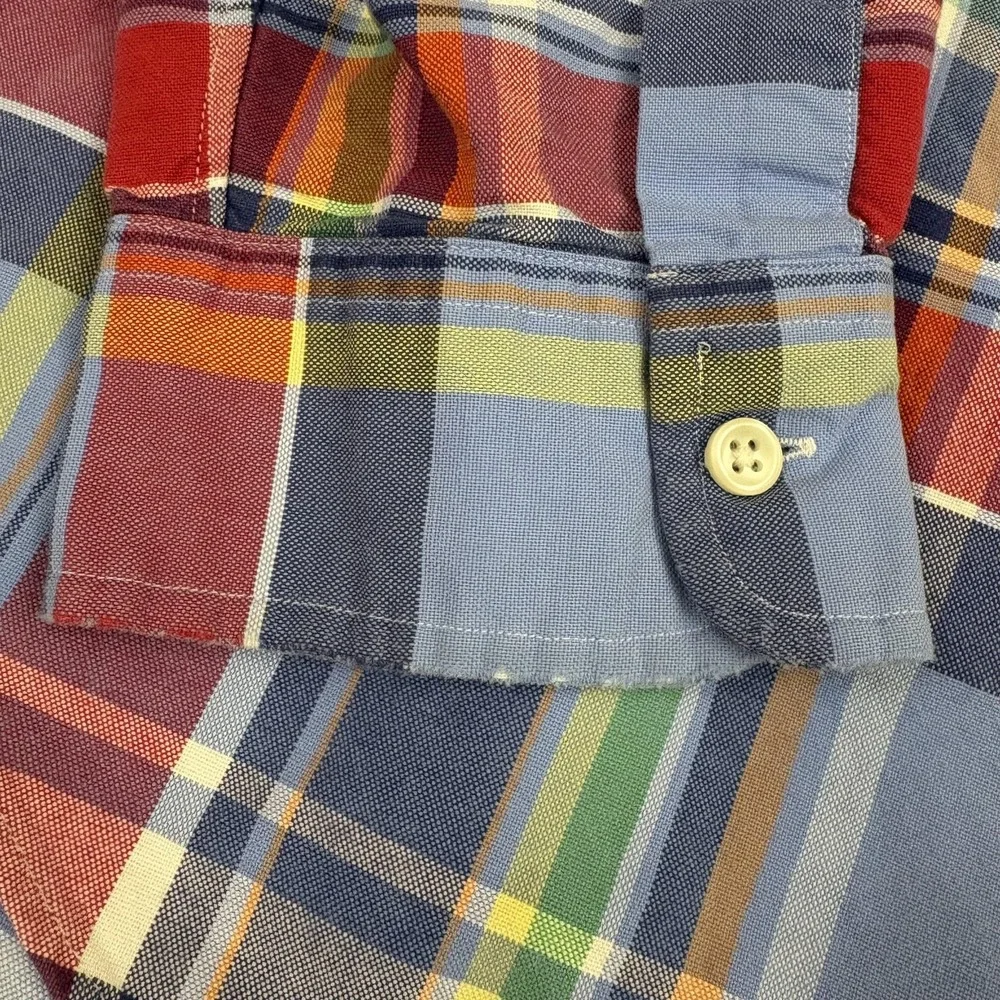 Ralph Lauren Plaid Button Down Shirt Mens XL